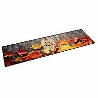 Bilde av vidaXL Kjøkkenteppe vaskbar Autumn 60x300 cm fløyel
