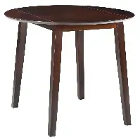 Bilde av vidaXL Klaffebord rund MDF brun - Møbler > Bord > Spisebord