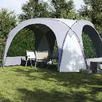 Bilde av vidaXL Partytelt hvit og grå vanntett - Camping | Telt