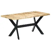 Bilde av vidaXL Spisebord 160x80x75 cm grov heltre mango - Møbler > Bord > Spisebord