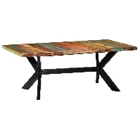 Bilde av vidaXL Spisebord 200x100x75 cm gjenvunnet heltre - Møbler > Bord > Spisebord