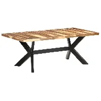 Bilde av vidaXL Spisebord 200x100x75 cm heltre med honningfinish - Møbler > Bord > Spisebord