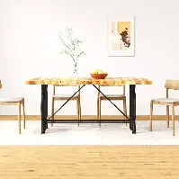 Bilde av vidaXL Spisebord grovt mango heltre 180 cm - Møbler > Bord > Spisebord