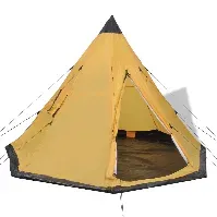 Bilde av vidaXL Telt 4 personer gul - Camping | Telt