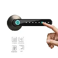 Bilde av wafu wf-016 smart biometrisk fingeravtrykk dørlås smart Bluetooth passordhåndtak lås app låse opp nøkkelfritt oppføring usb batteri fungerer med ios / android