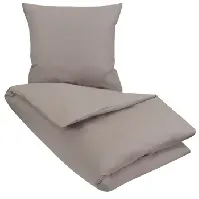 Bilde av Økologisk sengetøy - 140x200 cm - Astrid - Grå - 100% økologisk bomull - Myk og ren økologisk Sengetøy ,  Enkelt sengetøy , Enkelt sengetøy 140x200 cm