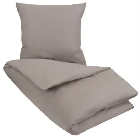 Bilde av best pris Økologisk sengetøy - 140x200 cm - Astrid - Grå - 100% økologisk bomull - Myk og ren økologisk Sengetøy ,  Enkelt sengetøy , Enkelt sengetøy 140x200 cm
