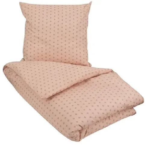 Bilde av best pris Økologisk sengetøy - 140x200 cm - Iben - Fersken - 100% økologisk bomull - Myk og ren økologisk Sengetøy ,  Enkelt sengetøy , Enkelt sengetøy 140x200 cm