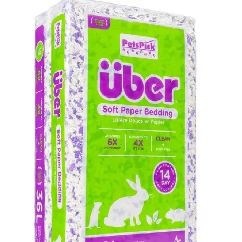 Bilde av best pris Über - Soft Paper Bedding for Small Animals White purple with lavender 56 ltr - (45053) - Kjæledyr og utstyr