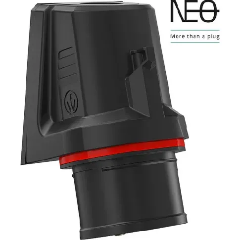 Bilde av best pris 10 stk CEE Veggkontakt NEO 16A 5P, 6H, rød, 400V, 1-skrue tilkobling Backuptype - El