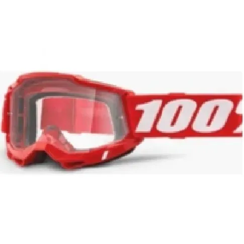 Bilde av best pris 100% Goggles 100% ACCURI 2 RED (Transparent Glass Anti-Fog, LT 88% -92%) (NEW) Sport & Trening - Ski/Snowboard - Ski briller