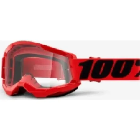 Bilde av best pris 100% Goggles 100% STRATA 2 RED (Transparent Glass Anti-Fog, LT 88% -92%) (NEW) Sport & Trening - Ski/Snowboard - Ski briller