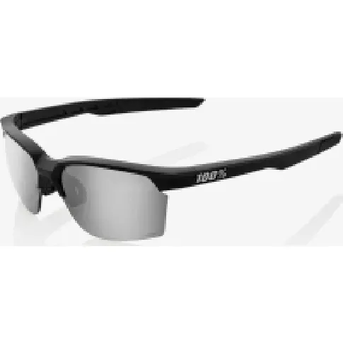 Bilde av best pris 100 % Sport Coupe matt svart HiPER Sølv speillinse Sykling - Klær - Sykkelbriller