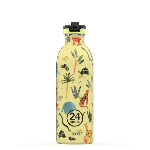 Bilde av best pris 24 Bottles - Kids Collection - Urban Bottle 500 ml w. Sports Lid - Jungle Friends (24B917) - Hjemme og kjøkken