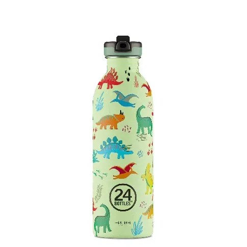 Bilde av best pris 24 Bottles - Kids Collection - Urban Bottle 500 ml w. Sports Lid - Jurassic Friends (24B937) - Hjemme og kjøkken