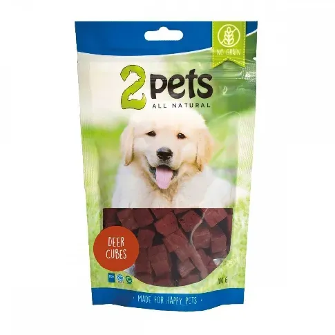 Bilde av best pris 2Pets Cubes Hundegodteri med Hjort (100 g) Hund - Hundegodteri - Godbiter til hund