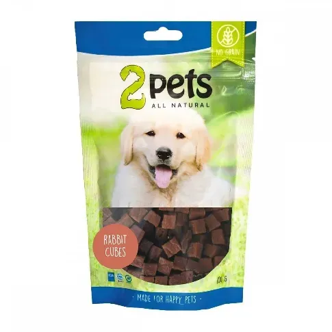 Bilde av best pris 2Pets Cubes med Kanin 100 g Hund - Hundegodteri - Godbiter til hund