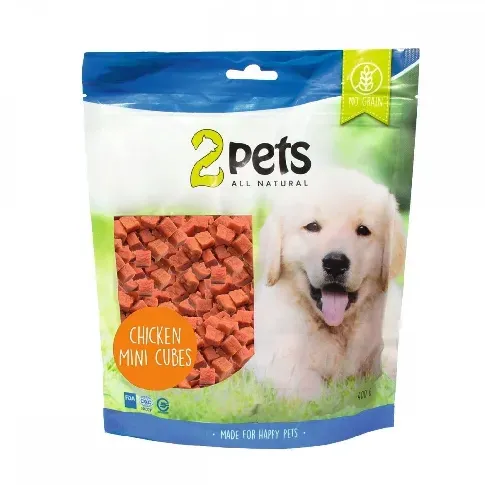 Bilde av best pris 2pets Minicubes Hundegodteri med Kylling 400 g Hund - Hundegodteri - Godbiter til hund