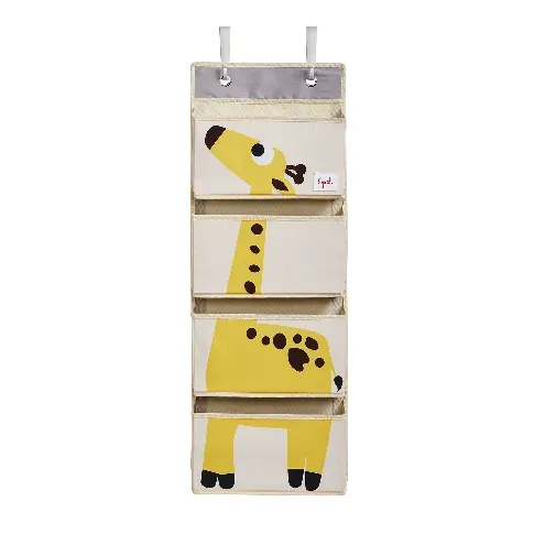 Bilde av best pris 3 Sprouts - Hanging Wall Organizer - Yellow Giraffe - Baby og barn