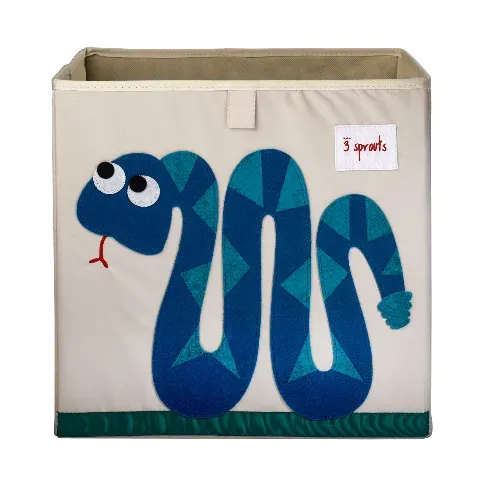 Bilde av best pris 3 Sprouts - Storage Box - Blue Snake - Baby og barn