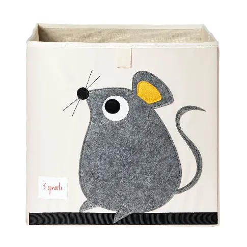 Bilde av best pris 3 Sprouts - Storage Box - Gray Mouse - Baby og barn