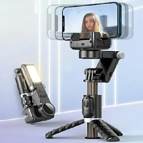Bilde av best pris 360 rotasjon etter opptaksmodus gimbal stabilisator selfie stick stativ gimbal for iphone telefon smarttelefon live fotografering
