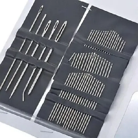 Bilde av best pris 55 stk / sett rustfrie nåler sett håndsøm verktøy husholdning forskjellige størrelser sytilbehør gjør-det-selv-håndverk