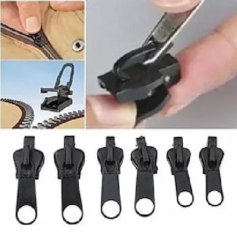 Bilde av best pris 6 stk fix zip puller set - zip slider reparasjon øyeblikkelig kit - fix glidelås avtagbar redningspakke, øyeblikkelig glidelås sett