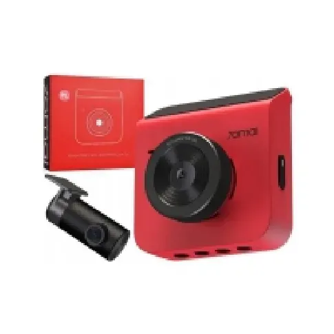 Bilde av best pris 70mai Dash Cam A400 + RC09 RED | Dash Camera | 1440p + 1080p, GPS, WiFi Bilpleie & Bilutstyr - Interiørutstyr - Dashcam / Bil kamera