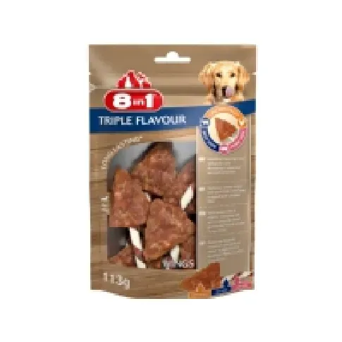 Bilde av best pris 8 in 1 8in1 Triple Flavour wings 6 stk - (6 pk/ps) Kjæledyr - Hund - Snacks til hund
