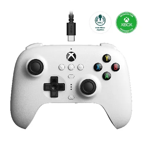 Bilde av best pris 8BitDo Ultimate Wired Controller for Xbox Hall Ed/ White - Videospill og konsoller