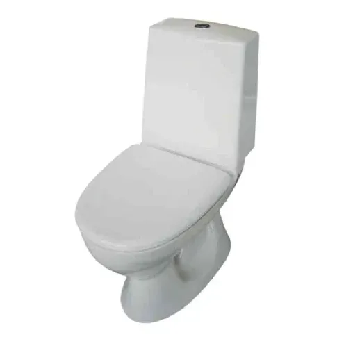 Bilde av best pris A-collection A4 Toalett S-lås - Avløp til Gulv Hvit / Uten Skruehull Gulvstående toalett