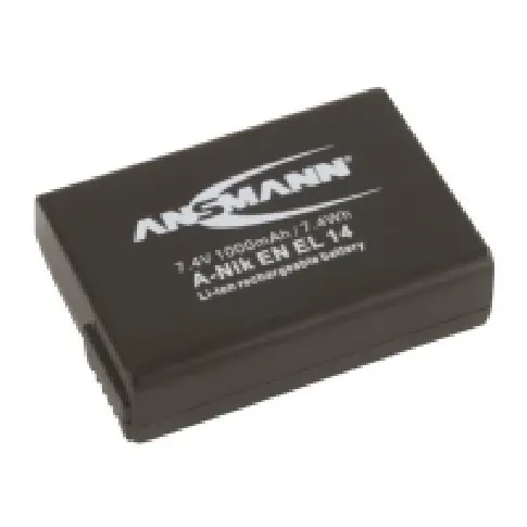 Bilde av best pris ANSMANN A-Nik EN EL 14 - Batteri - Li-Ion - 1000 mAh - for Nikon D3200, D5100, D5200, D5300, D5500, D5600, Df Coolpix P7000, P7100, P7700, P7800 Foto og video - Foto- og videotilbehør - Batteri og ladere