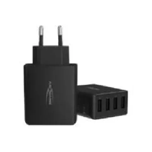 Bilde av best pris ANSMANN Home Charger HC430 - Strømadapter - 30 watt - 6 A - 4 utgangskontakter (4 x USB) - svart Tele & GPS - Batteri & Ladere - Ladere