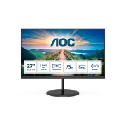Bilde av best pris AOC V4 Q27V4EA, 68,6 cm (27), 2560 x 1440 piksler, 2K Ultra HD, LED, 4 ms, Sort PC tilbehør - Skjermer og Tilbehør - Skjermer
