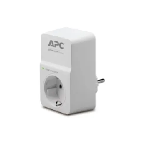 Bilde av best pris APC SurgeArrest Essential - Overspenningsavleder - AC 230 V - utgangskontakter: 1 - Italia - hvit PC & Nettbrett - UPS - Overspennignsbeskyttelse