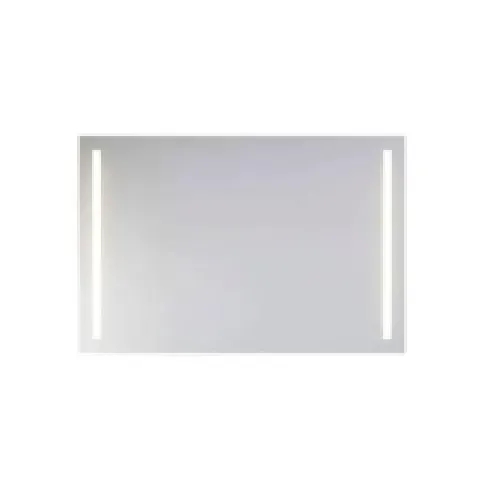Bilde av best pris ARTE spejl 90 x 65 cm med lys, ip44 2x13w, 2 vertikale lysfelter Rørlegger artikler - Baderommet - Speil