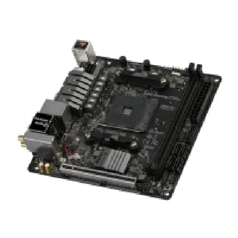 Bilde av best pris ASRock Fatal1ty B450 Gaming-ITX/ac - Hovedkort - mini-ITX - Socket AM4 - AMD B450 Chipset - USB 3.1 Gen 1, USB-C Gen2, USB 3.1 Gen 2 - Bluetooth, Gigabit LAN, Wi-Fi - innbygd grafikk (CPU kreves) - HD-lyd (8-kanalers) PC-Komponenter - Hovedkort - AMD hove