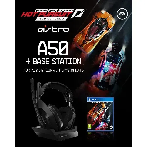 Bilde av best pris ASTRO - A50 Wireless + Base Station for PS4/PC - GEN4&Need for Speed Hot Pursuit Remaster PS4 - Bundle - Elektronikk