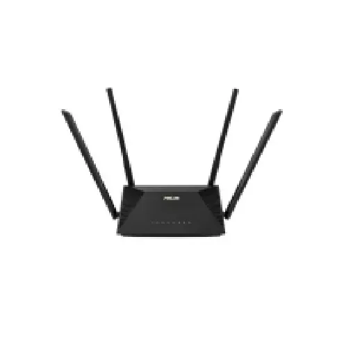 Bilde av best pris ASUS RT-AX53U, Wi-Fi 6 (802.11ax), Dobbelbånd (2.4 GHz / 5 GHz), Ethernet/bredbåndsforbindelse, 3G, Sort, Frittstående router PC tilbehør - Nettverk - Rutere og brannmurer