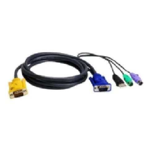 Bilde av best pris ATEN 2L-5302UP - Tastatur / video / musekabel (KVM) - USB, PS/2, HD-15 (VGA) (hann) til 18 pins-SPHD (hann) - 1.8 m PC tilbehør - KVM og brytere - Tilbehør