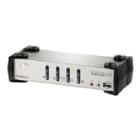 Bilde av best pris ATEN CS1734B - KVM / lyd / USB-svitsj - 4 x KVM/lyd/USB - stasjonær PC tilbehør - KVM og brytere - Switcher
