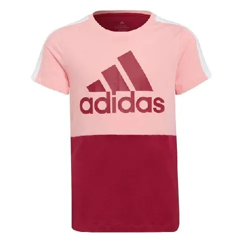 Bilde av best pris Adidas Girl Color Block T-skjorte Rosa/Rød - Barneklær