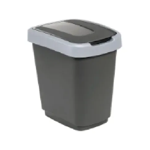 Bilde av best pris Affaldsspand Plast1, 15 liter, grå Rengjøring - Avfaldshåndtering - Bøtter & tilbehør