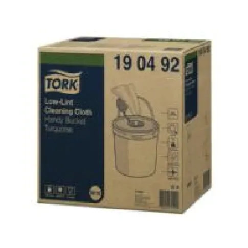 Bilde av best pris Aftørringsklud Tork Sensitiv W10 Cleaning turkis i spand med 200 ark - (4 spande pr. karton) Rengjøring - Tørking - Kluter & lignende - Kluter