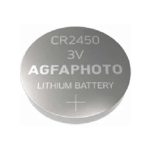 Bilde av best pris AgfaPhoto 150-803258, Engångsbatteri, CR2450, Litium, 3 V, 5 styck, Silver PC tilbehør - Ladere og batterier - Diverse batterier