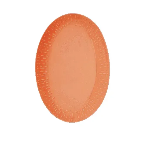 Bilde av best pris Aida - Life in Colour - Confetti - Apricot oval dish w/relief porcelain (13334) - Hjemme og kjøkken