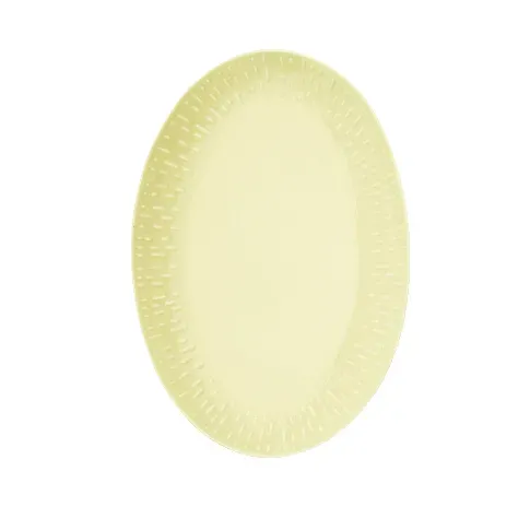 Bilde av best pris Aida - Life in Colour - Confetti - Lemon oval dish w/relief porcelain (13314) - Hjemme og kjøkken