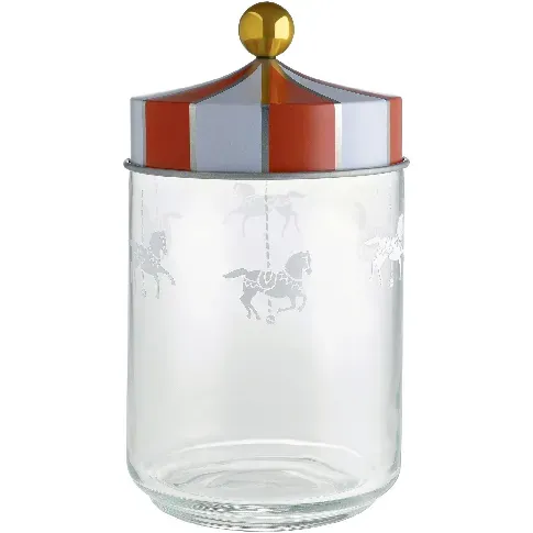 Bilde av best pris Alessi Circus Glasskrukke med Hermetisk Lokk 100 cl Beholder & flasker