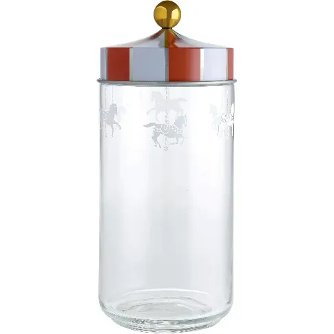 Bilde av best pris Alessi Circus Glasskrukke med Hermetisk Lokk 150 cl Beholder & flasker